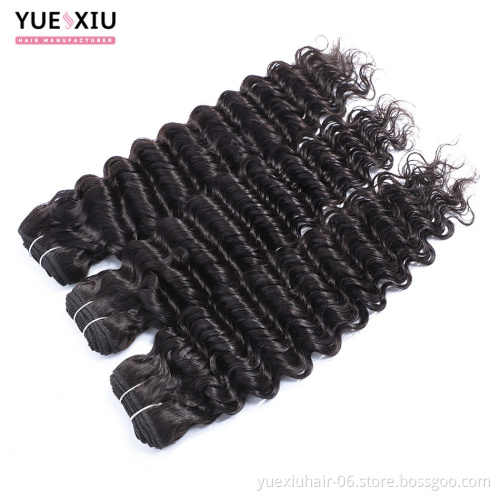 Best Quality Deep Wave 8-30 Inch Indian Virgin Remy Raw Hair Bundle 26 28 30 Inch Human Hair Extensions